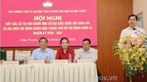 Đc TĐH Phước tiếp xúc cử tri Nhà Bè