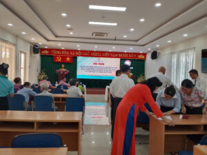 Các Hội báo cáo tham dự trước Lễ công bố quyết định thành lập.